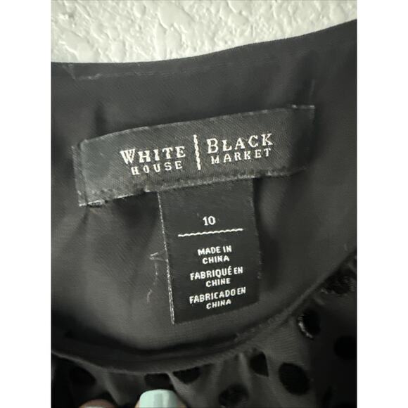 White House Black Market Womens Gothic Fairycore Romantic Silk Blouse Size 10 - Picture 4 of 10